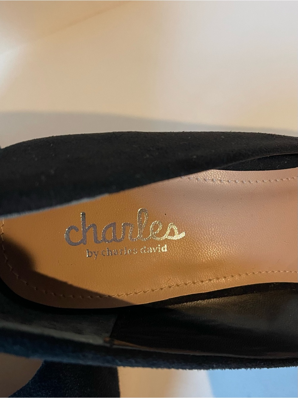 Charles By Charles David Black Suede‎ Espadrille Wedge - Picture 4 of 9